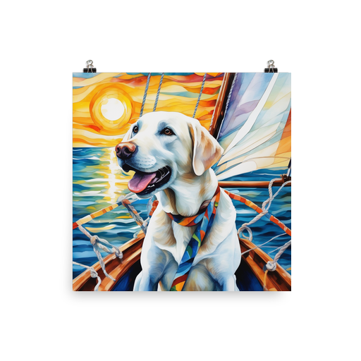 PugMug Custom White Labrador Retriever Poster