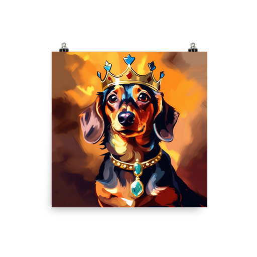 PugMug Custom Tan Dachshund Poster