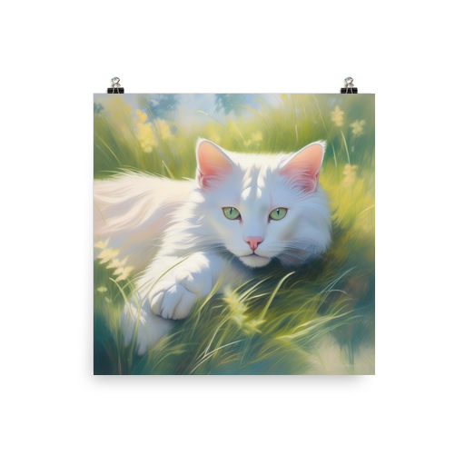 PugMug Custom White Exotic Cat Poster
