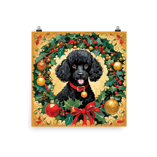 PugMug Custom Black Poodle Poster
