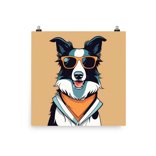 PugMug Custom Border Collie Poster