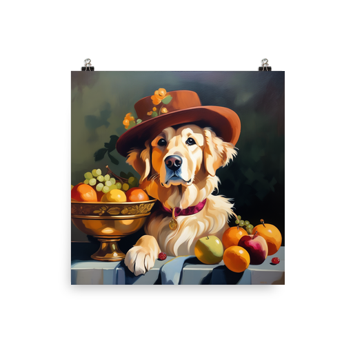 PugMug Custom Golden Retriever Poster