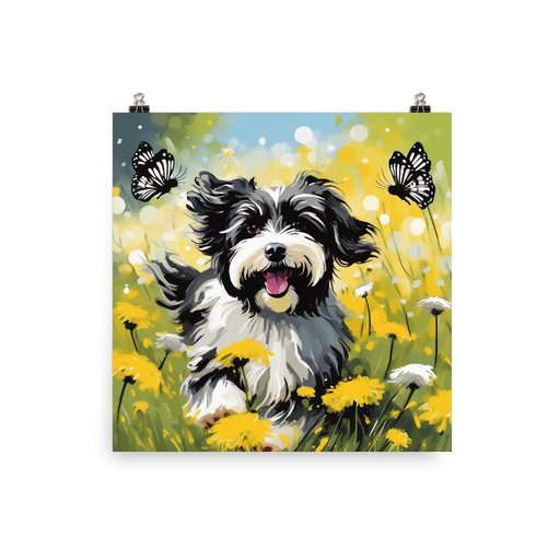 PugMug Custom Black-and-white Havanese Dog Poster