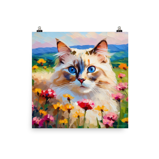 PugMug Custom Tabby Ragdoll Cat Poster
