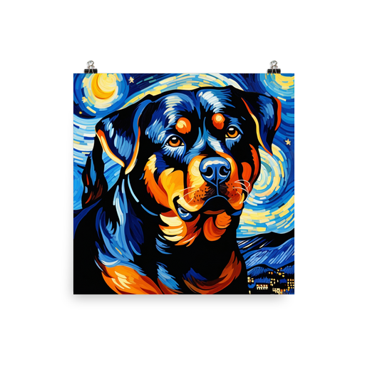 PugMug Custom Rottweiler Poster