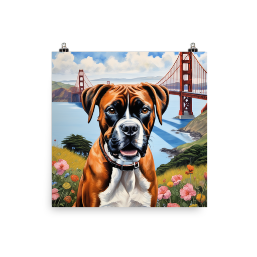 PugMug Custom Boxer Dog Poster