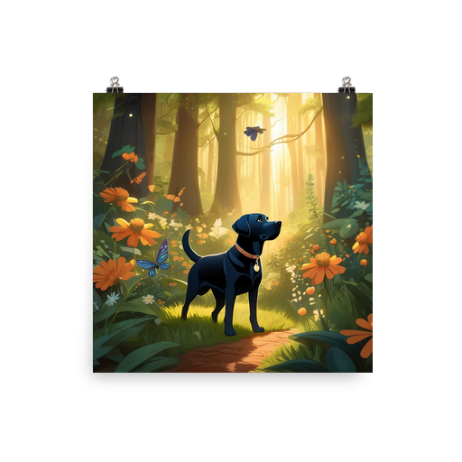 PugMug Custom Black Labrador Retriever Poster
