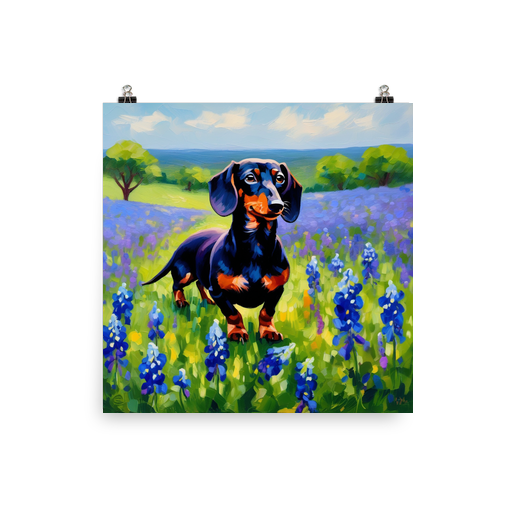 PugMug Custom Black Dachshund Poster