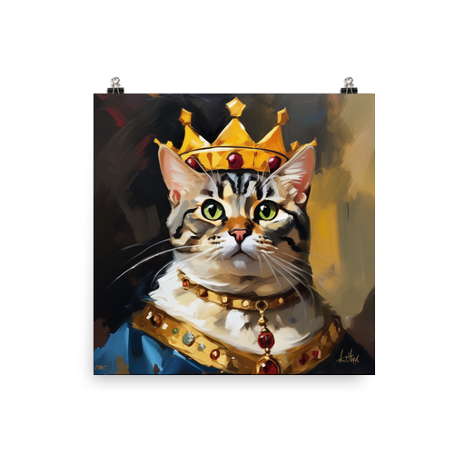 PugMug Custom Tabby American Shorthair Cat Poster