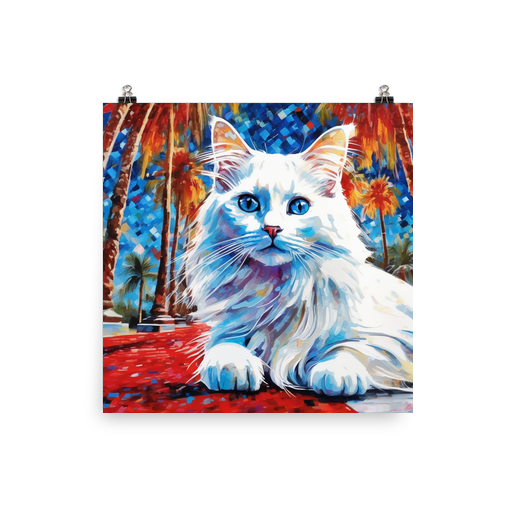 PugMug Custom White Ragdoll Cat Poster