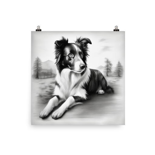 PugMug Custom Border Collie Poster