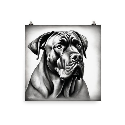 PugMug Custom Cane Corso Poster