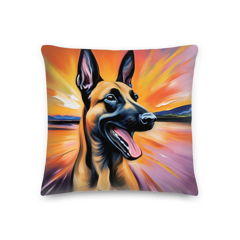 PugMug Custom Belgian Malinois Premium Pillow