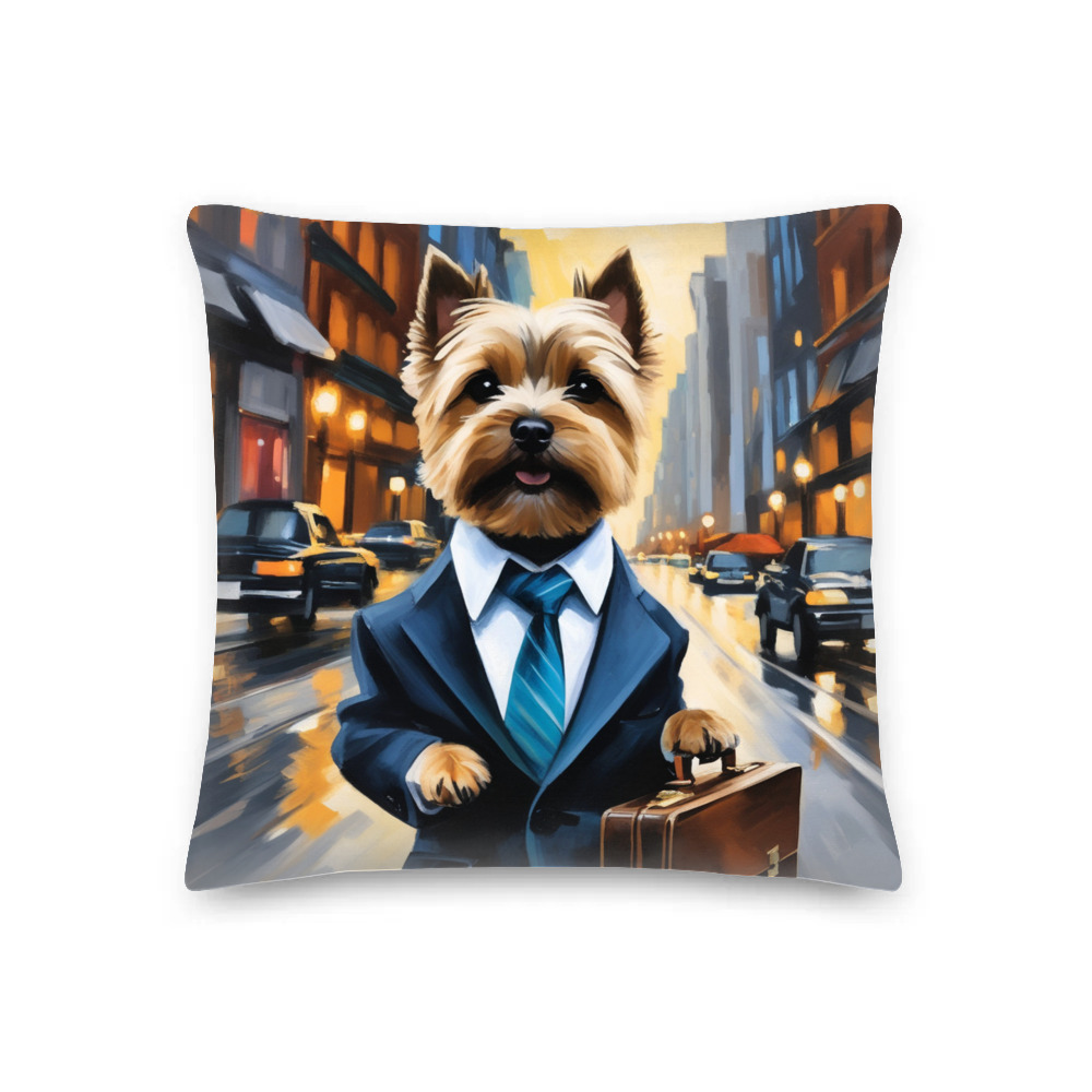 PugMug Custom Cairn Terrier Premium Pillow