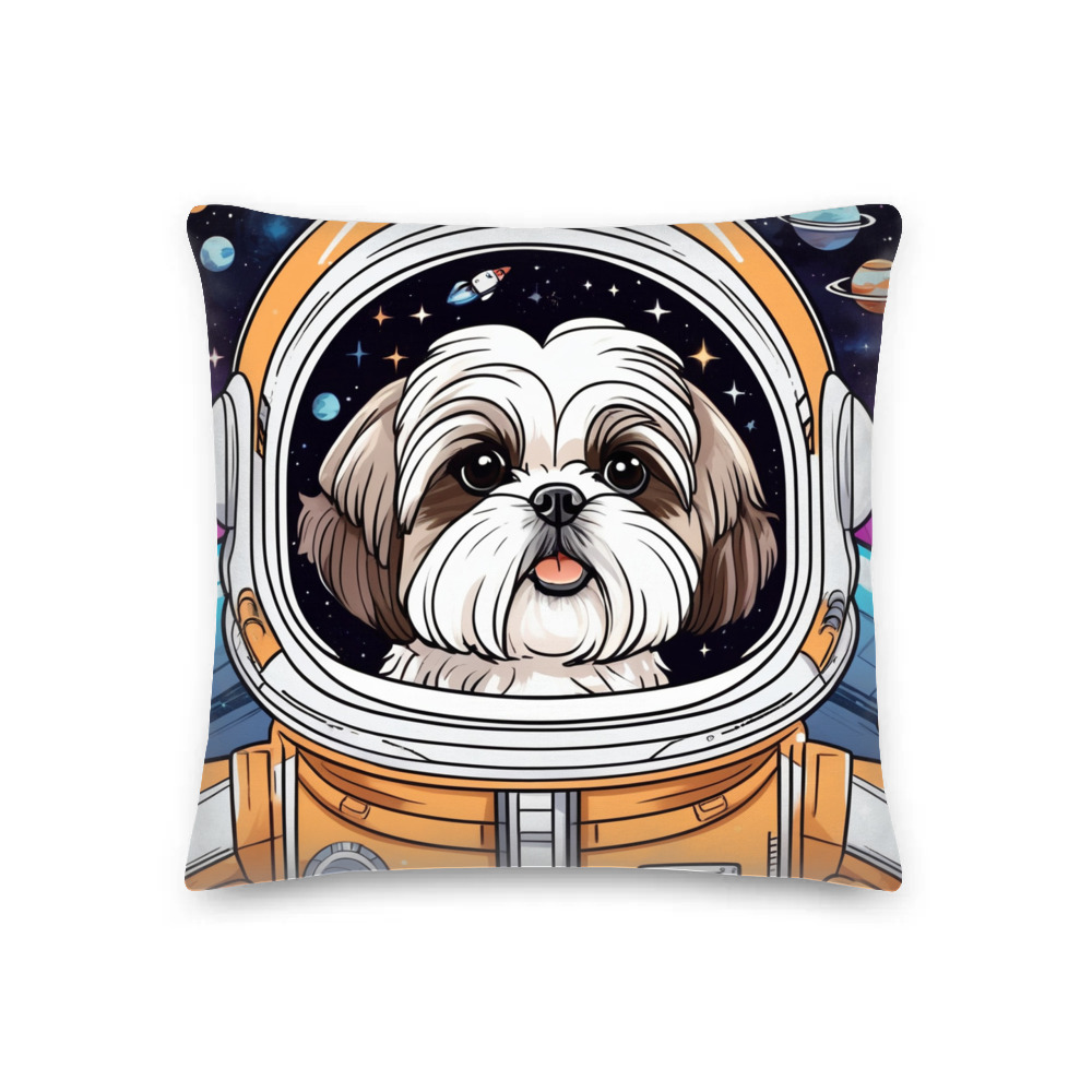PugMug Custom Shih Tzu Premium Pillow
