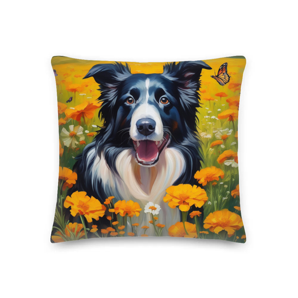 PugMug Custom Border Collie Premium Pillow
