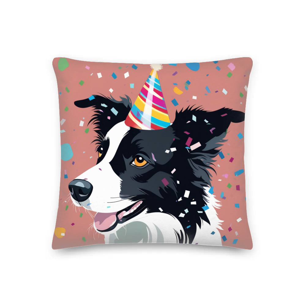 PugMug Custom Border Collie Premium Pillow