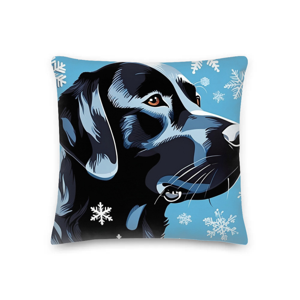 PugMug Custom Black Labrador Retriever Premium Pillow