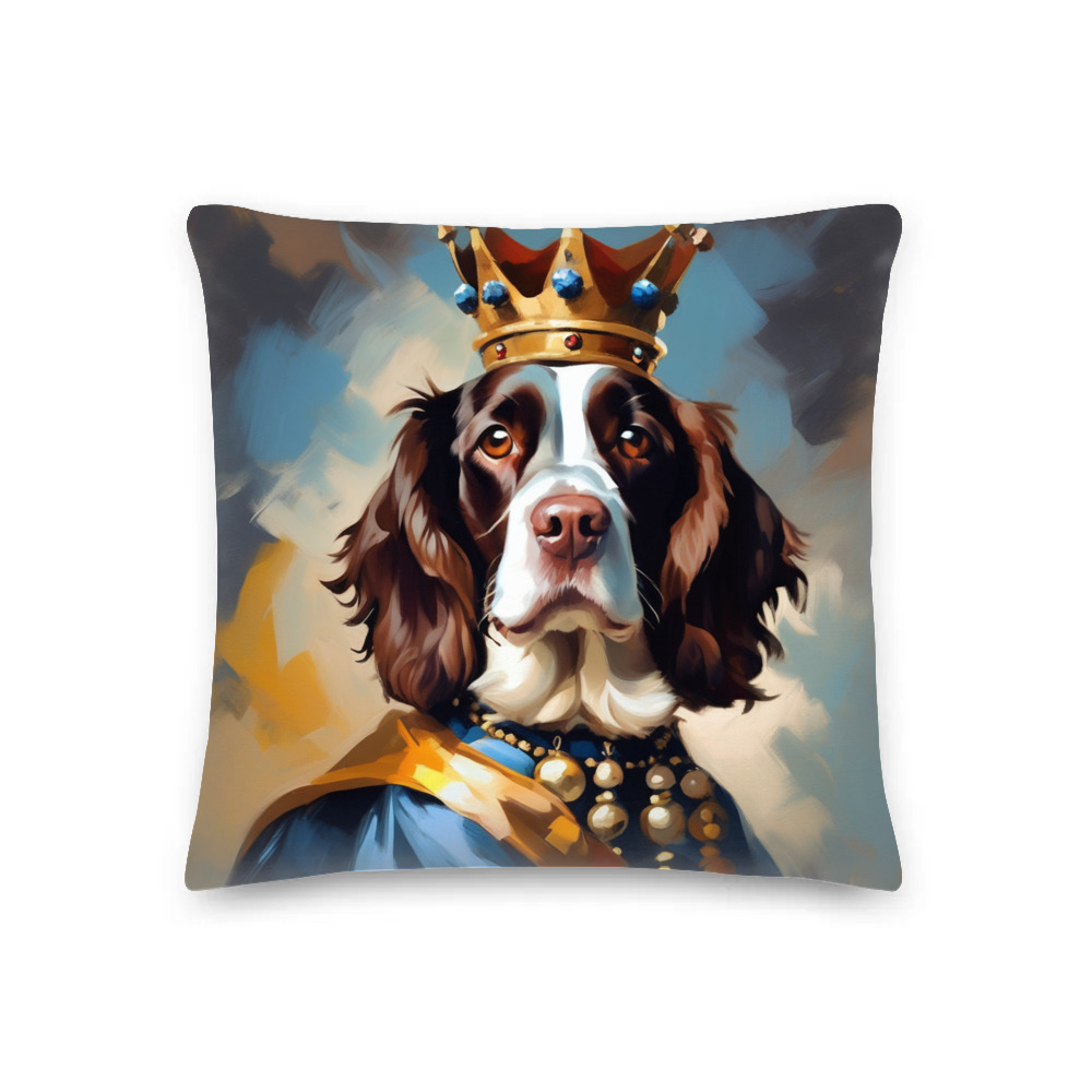 PugMug Custom English Springer Spaniel Premium Pillow