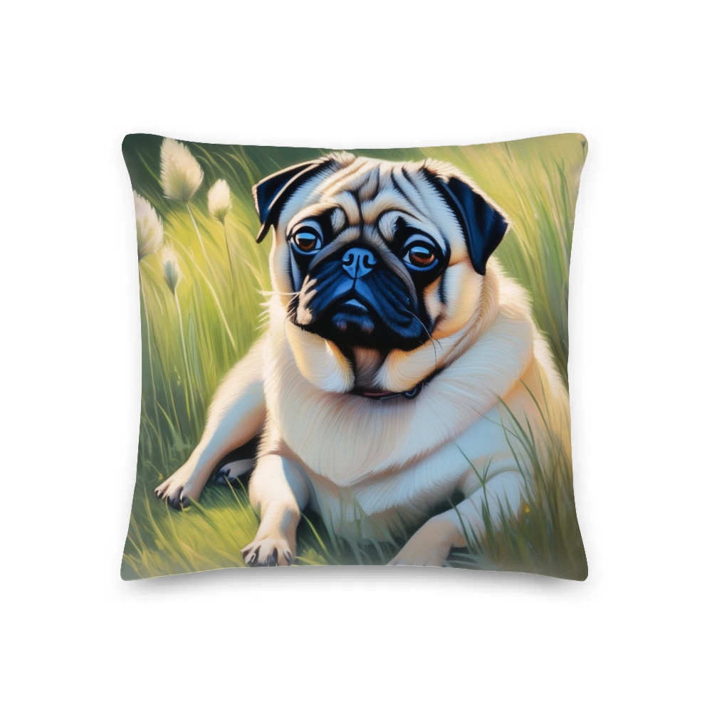 PugMug Custom Pug Premium Pillow