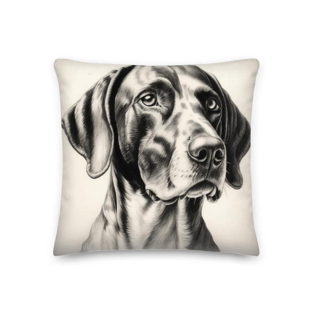 PugMug Custom Pointer Dog Premium Pillow
