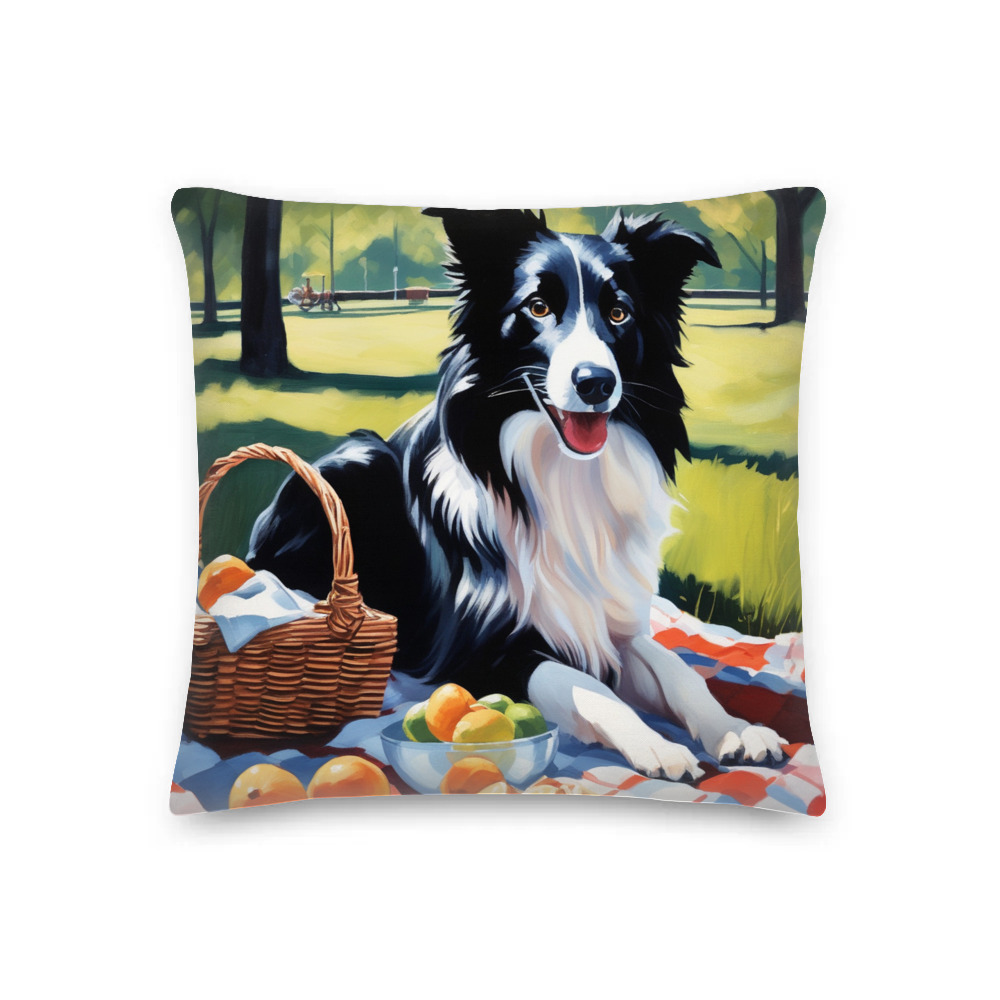 PugMug Custom Border Collie Premium Pillow