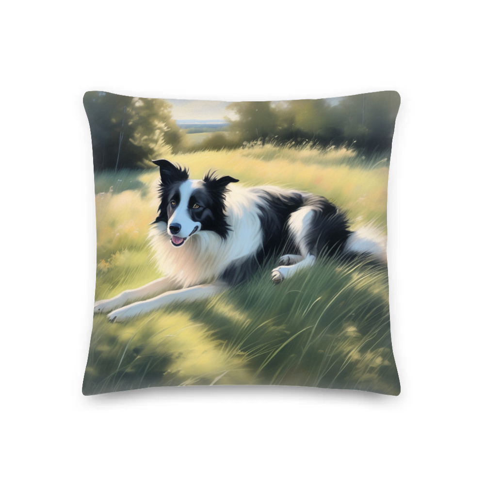 PugMug Custom Border Collie Premium Pillow