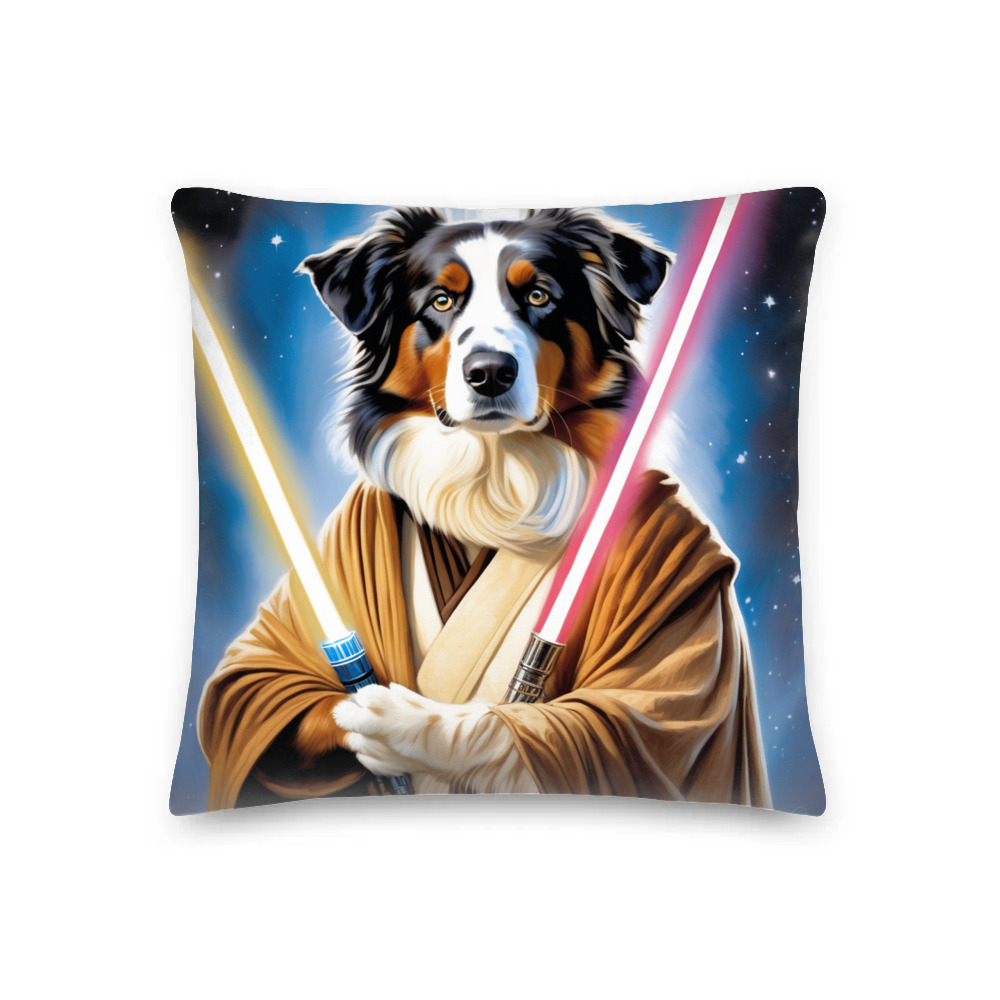 PugMug Custom Australian Shepherd Dog Premium Pillow