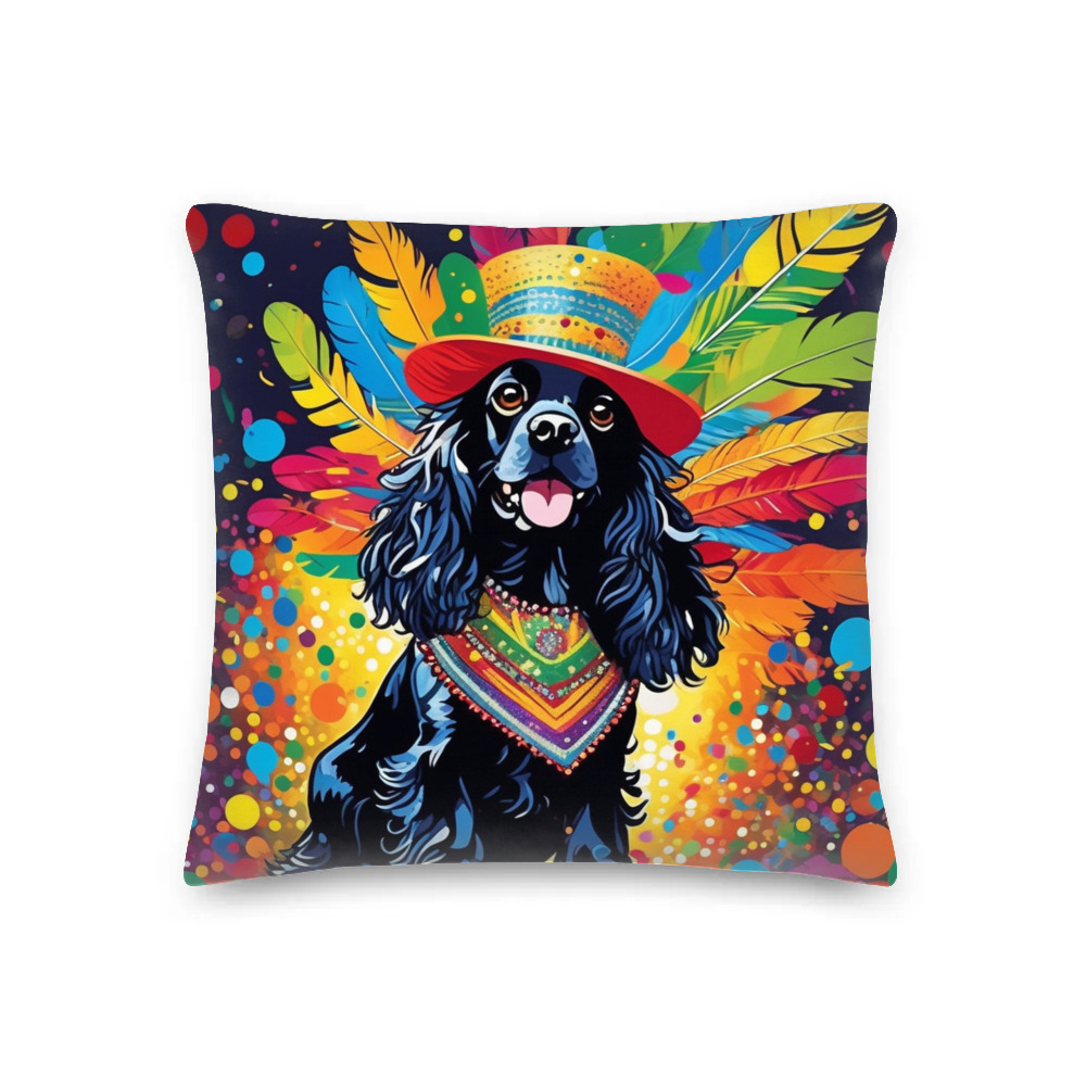 PugMug Custom Cocker Spaniel Premium Pillow