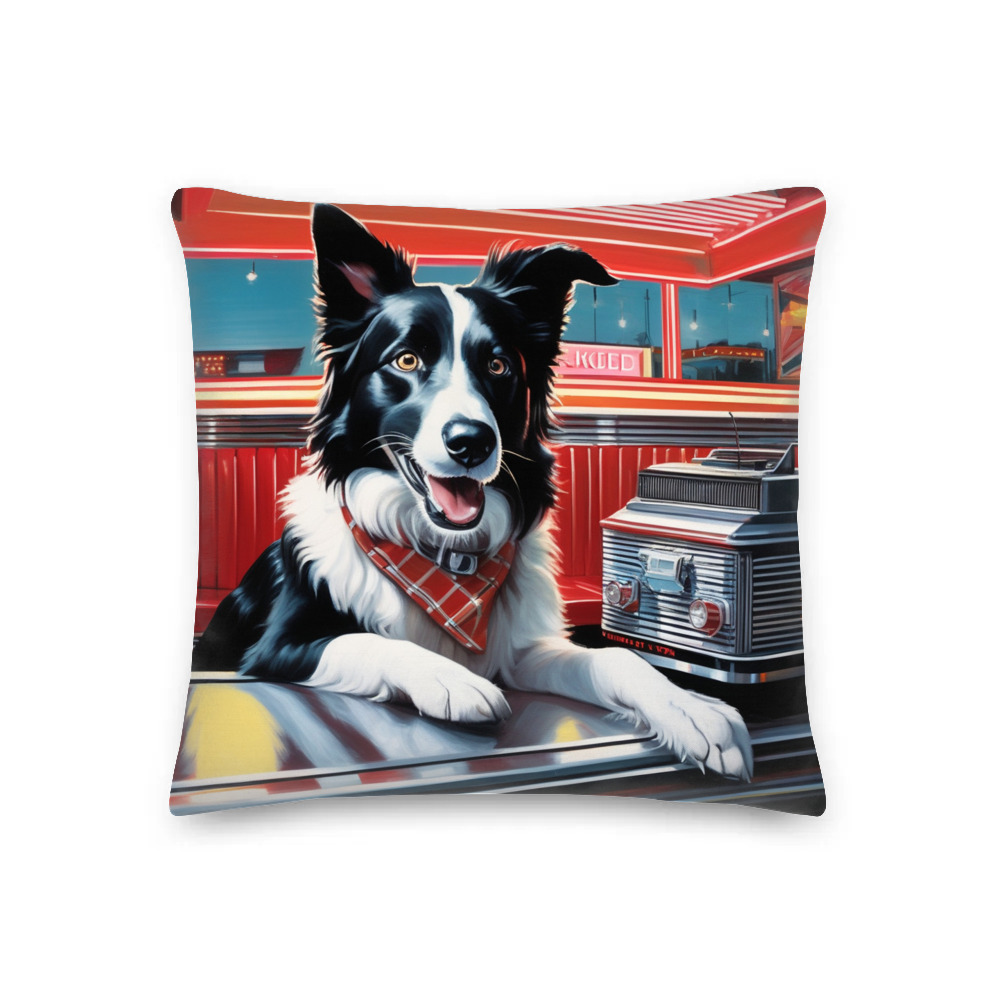 PugMug Custom Border Collie Premium Pillow