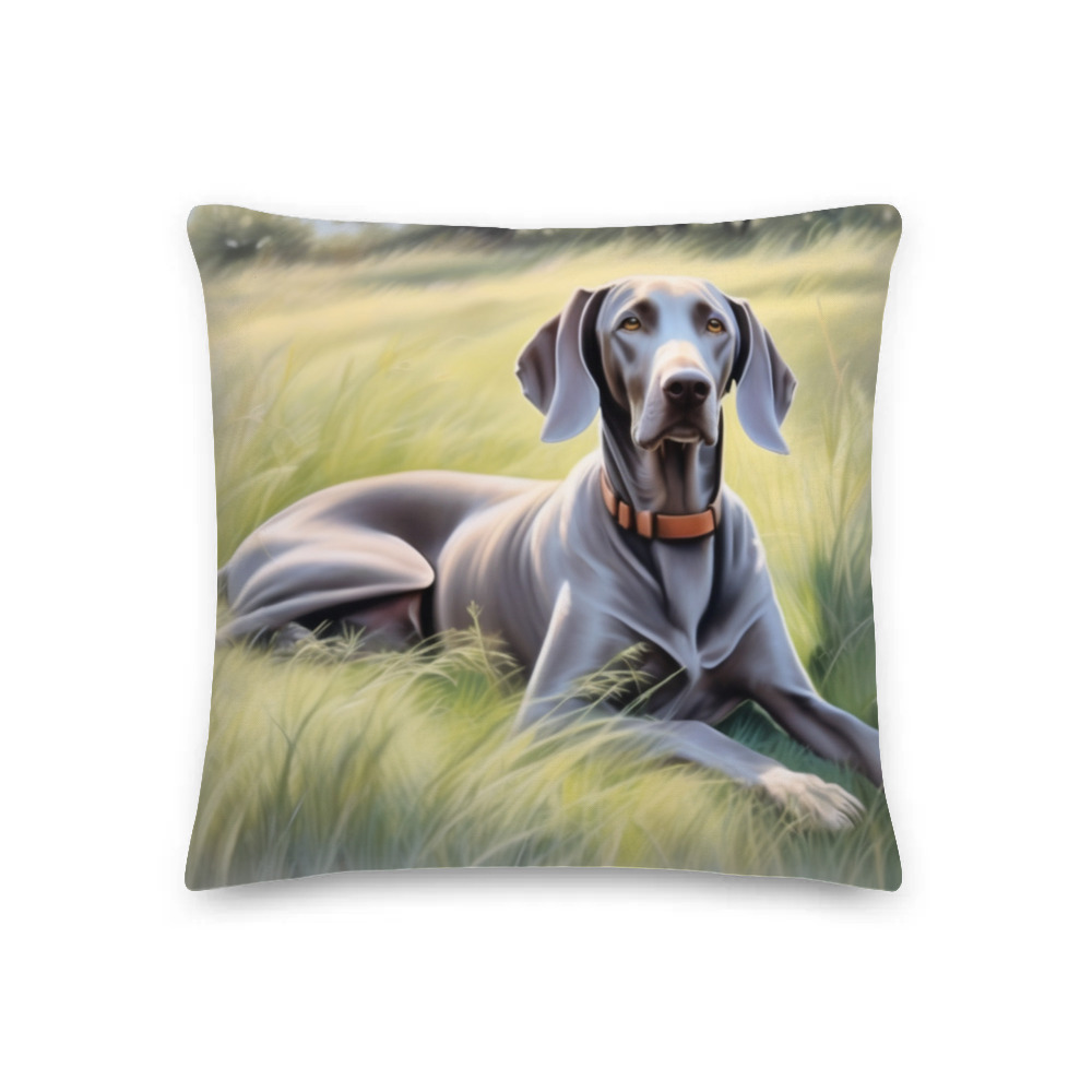PugMug Custom Weimaraner Premium Pillow