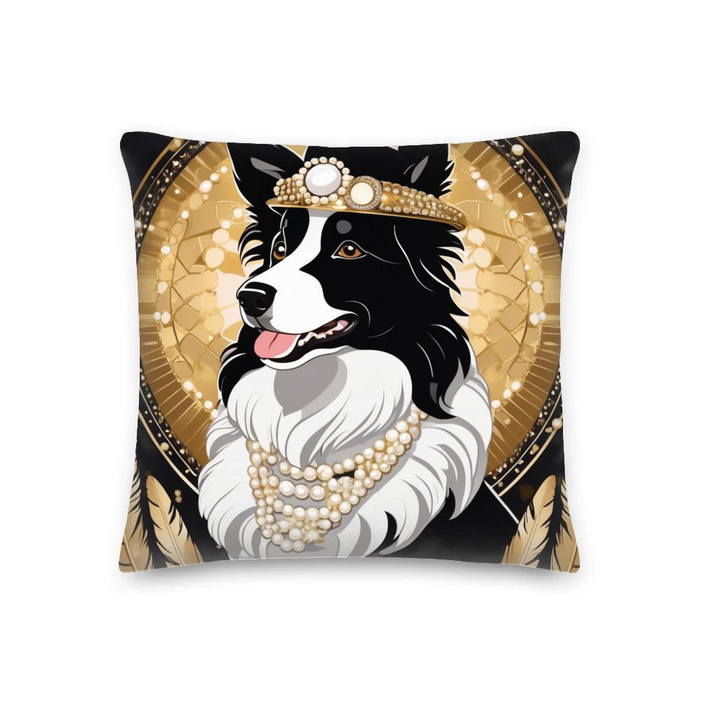 PugMug Custom Border Collie Premium Pillow