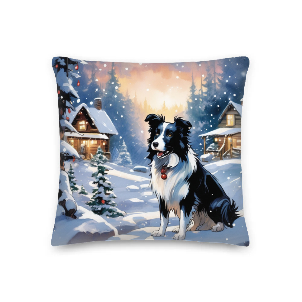 PugMug Custom Border Collie Premium Pillow