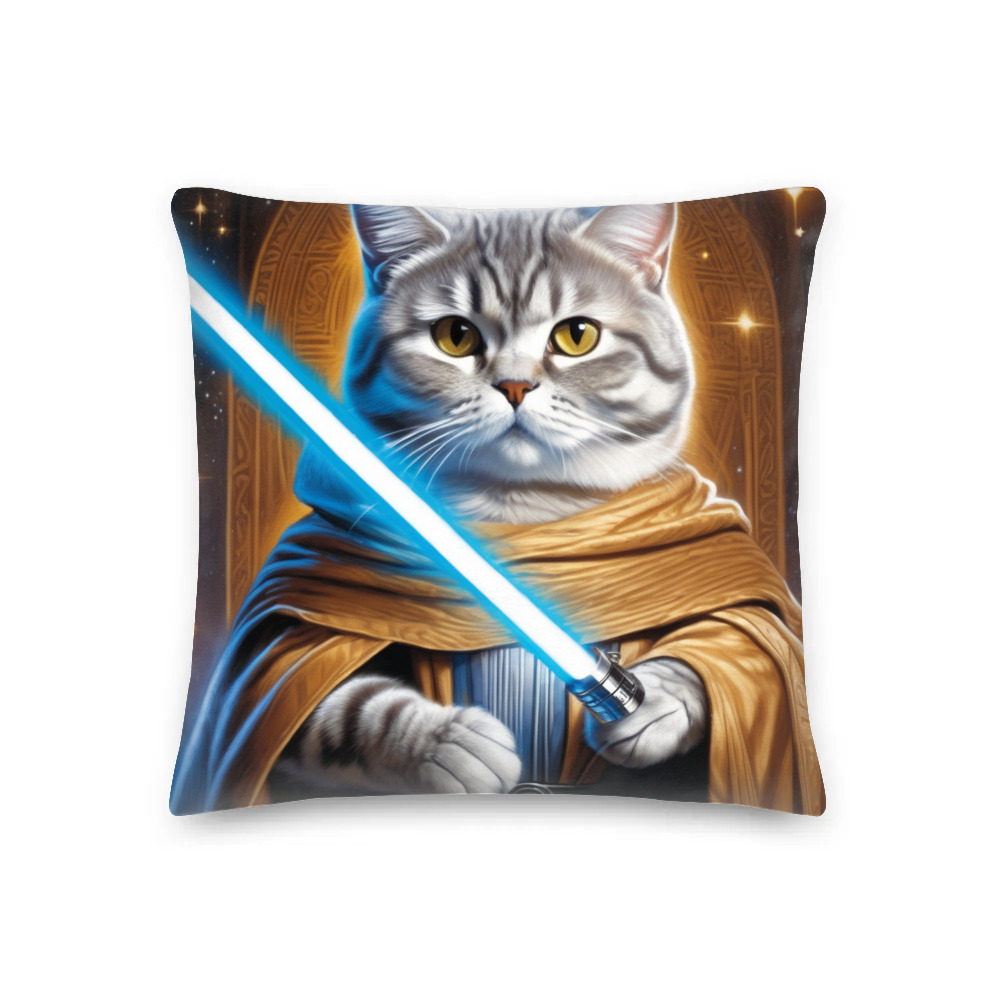 PugMug Custom Tabby British Shorthair Cat Premium Pillow