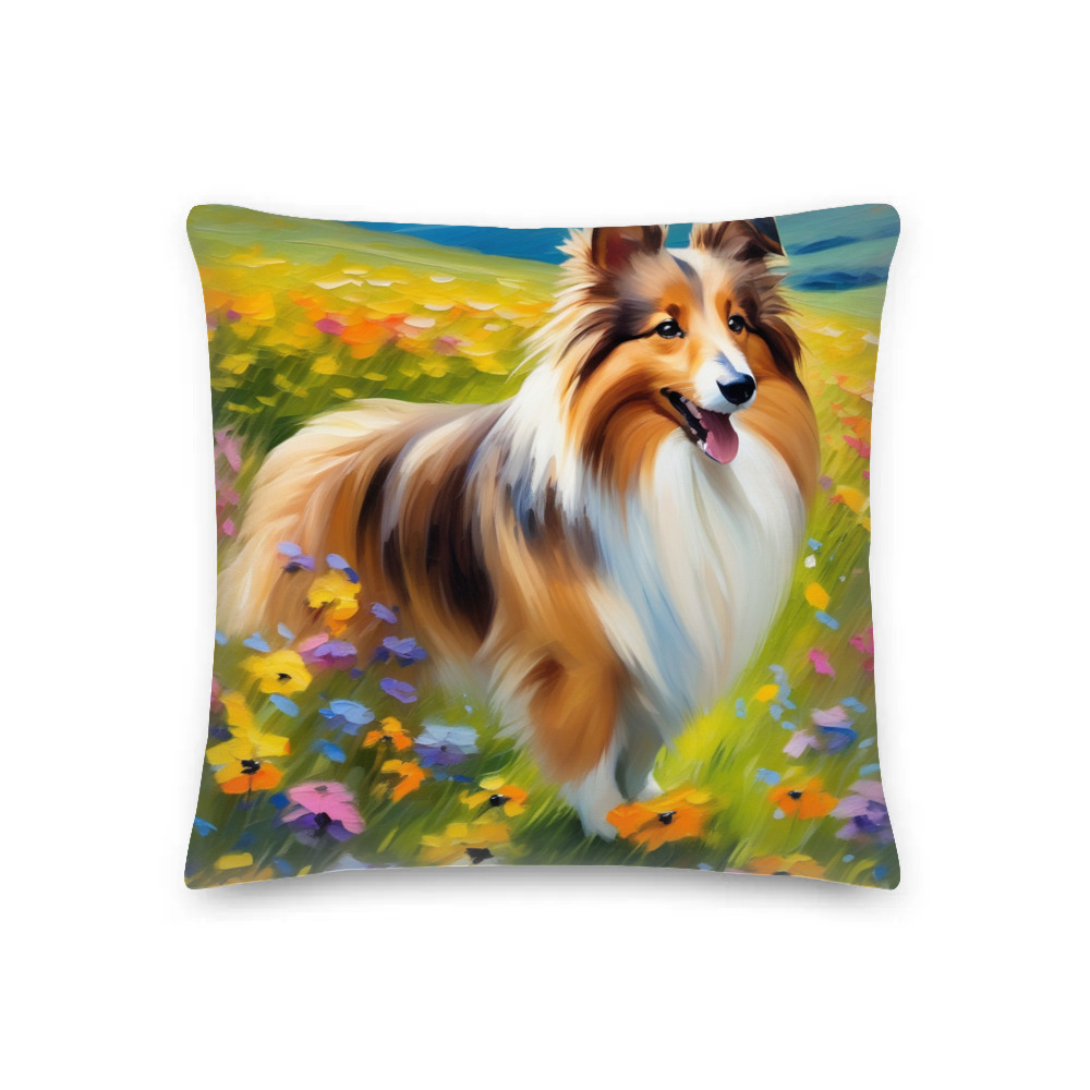 PugMug Custom Shetland Sheepdog Premium Pillow