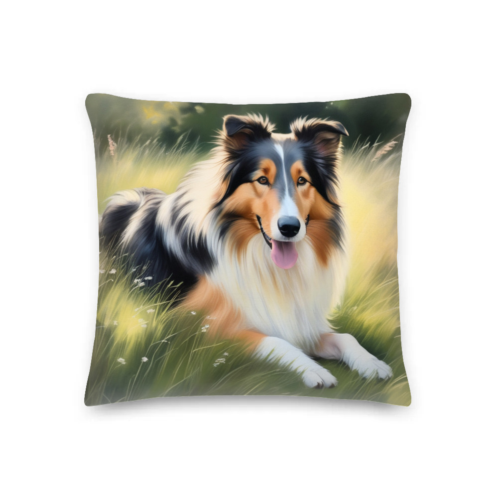 PugMug Custom Collie Premium Pillow