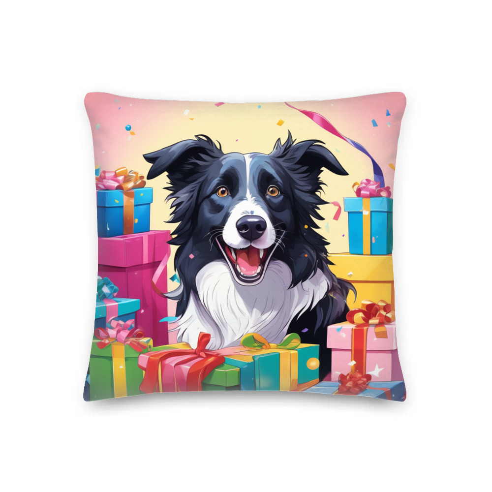 PugMug Custom Border Collie Premium Pillow