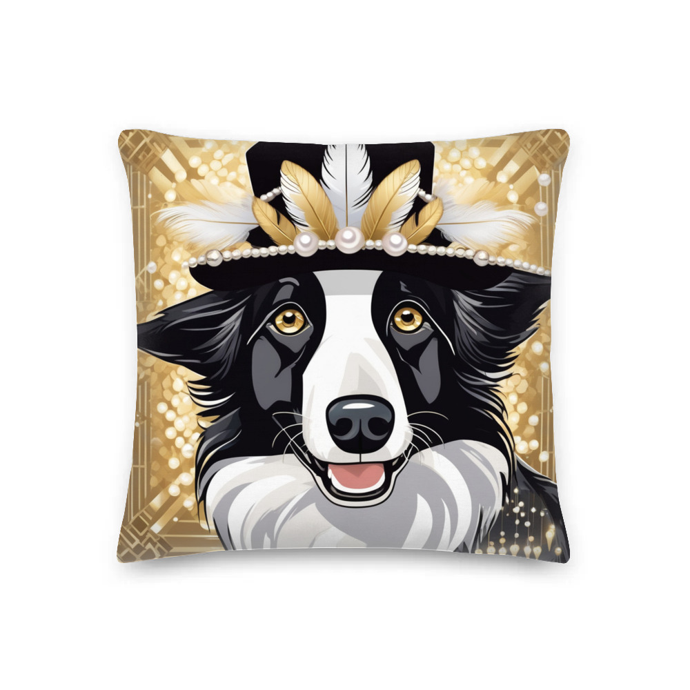 PugMug Custom Border Collie Premium Pillow