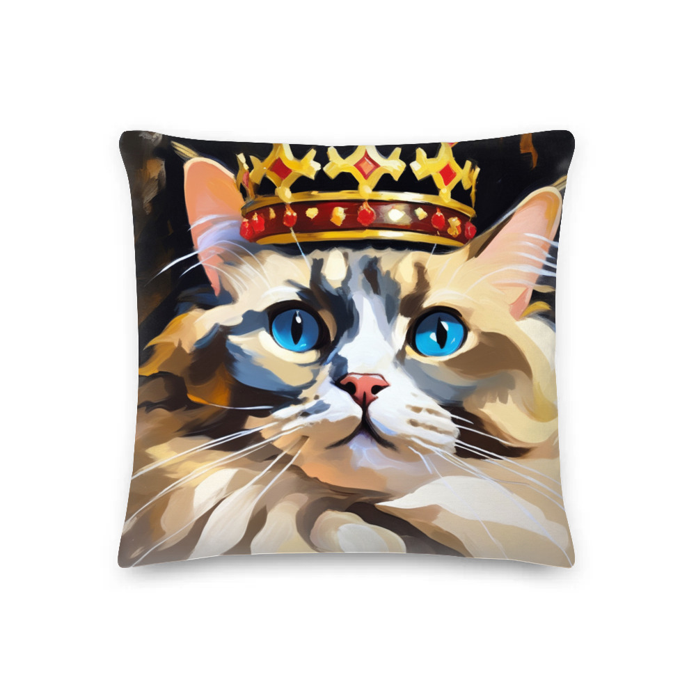 PugMug Custom Tabby Ragdoll Cat Premium Pillow