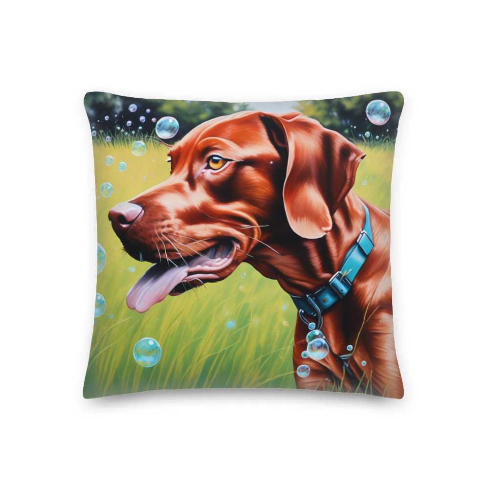 PugMug Custom Vizsla Premium Pillow