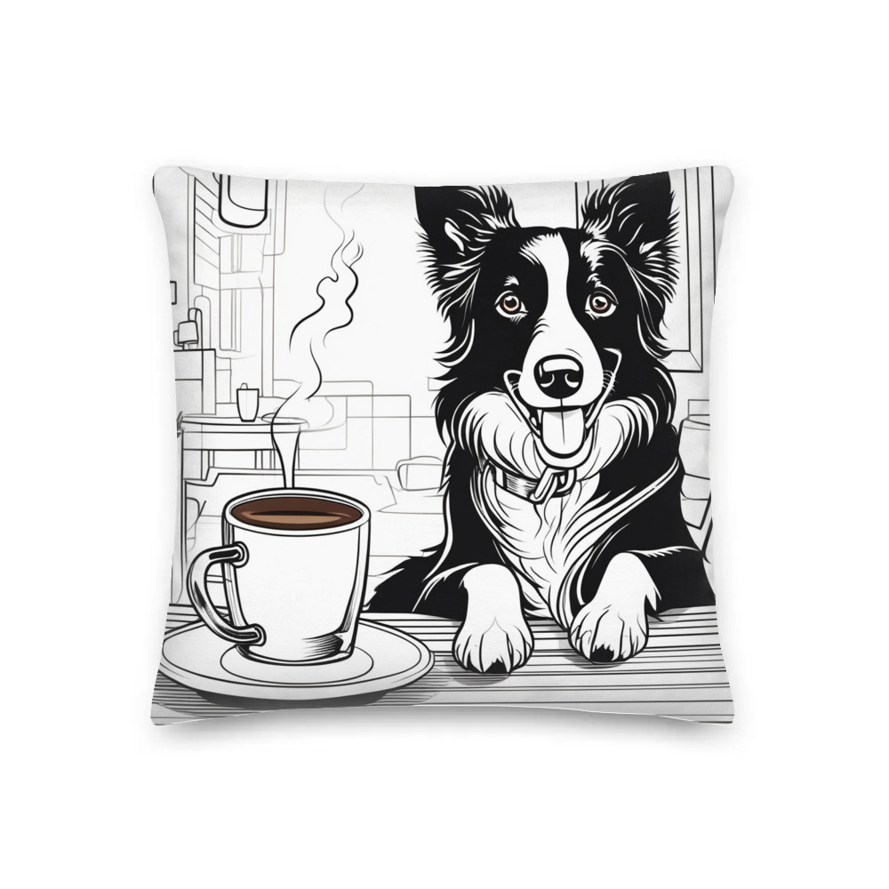 PugMug Custom Border Collie Premium Pillow