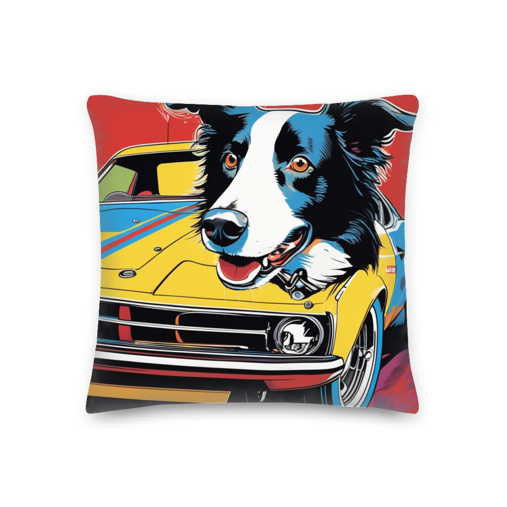 PugMug Custom Border Collie Premium Pillow