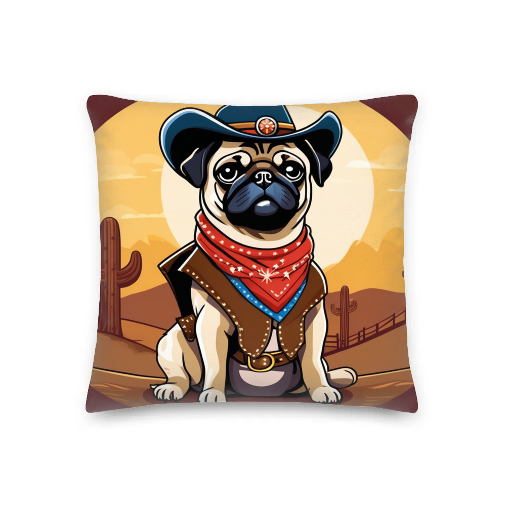 PugMug Custom Pug Premium Pillow