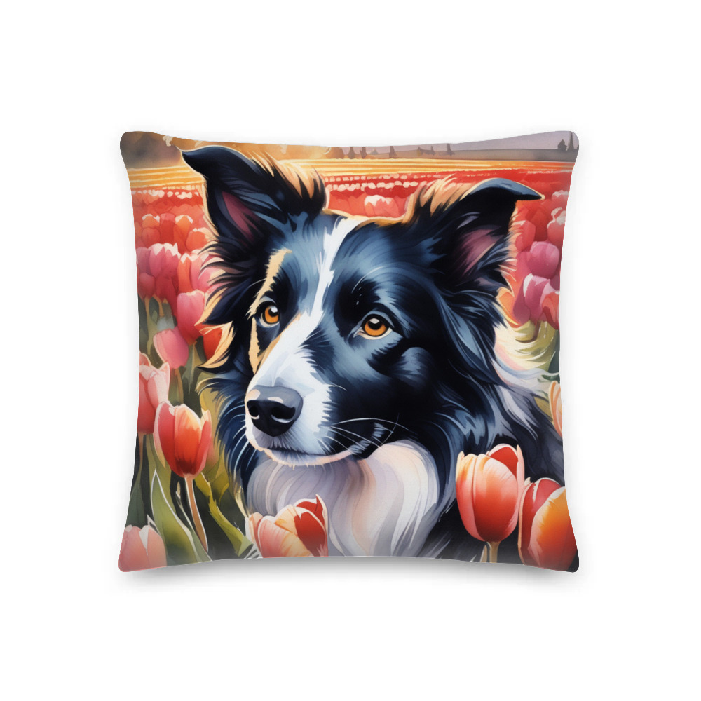 PugMug Custom Border Collie Premium Pillow