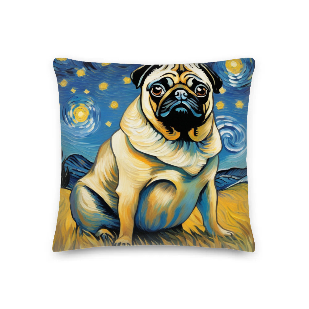 PugMug Custom Pug Premium Pillow