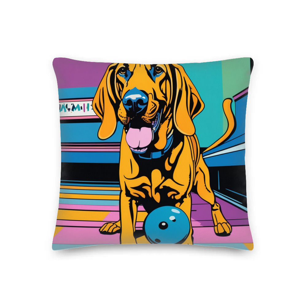 PugMug Custom Bloodhound Premium Pillow