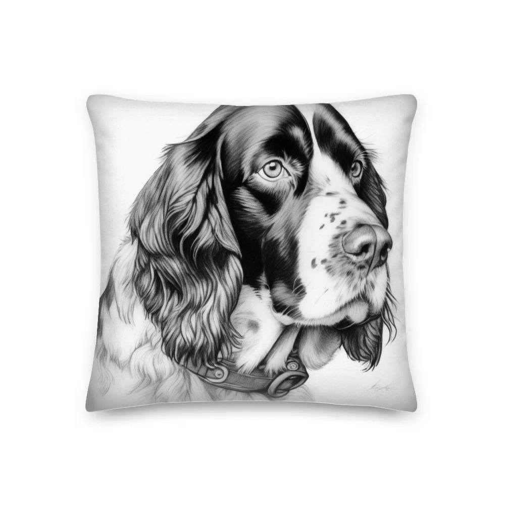 PugMug Custom English Springer Spaniel Premium Pillow