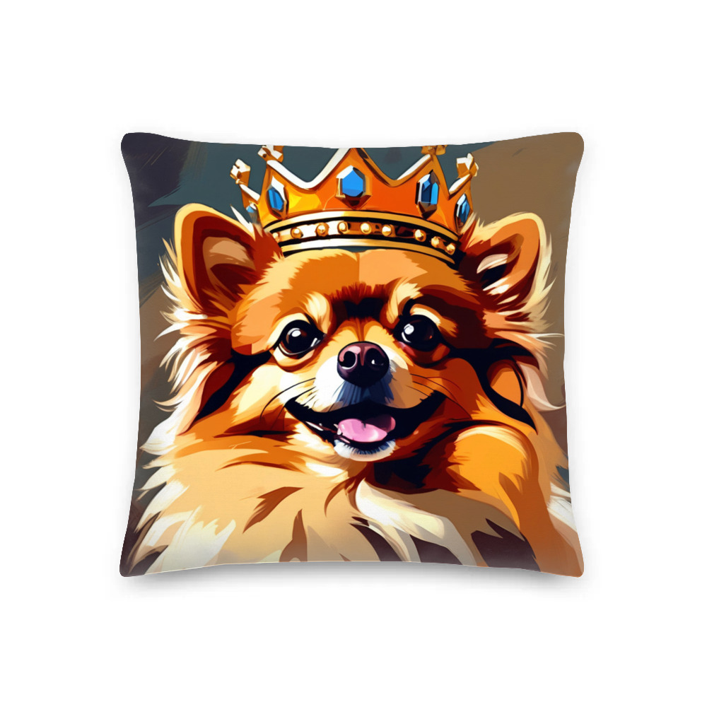 PugMug Custom Tan Pomeranian Premium Pillow
