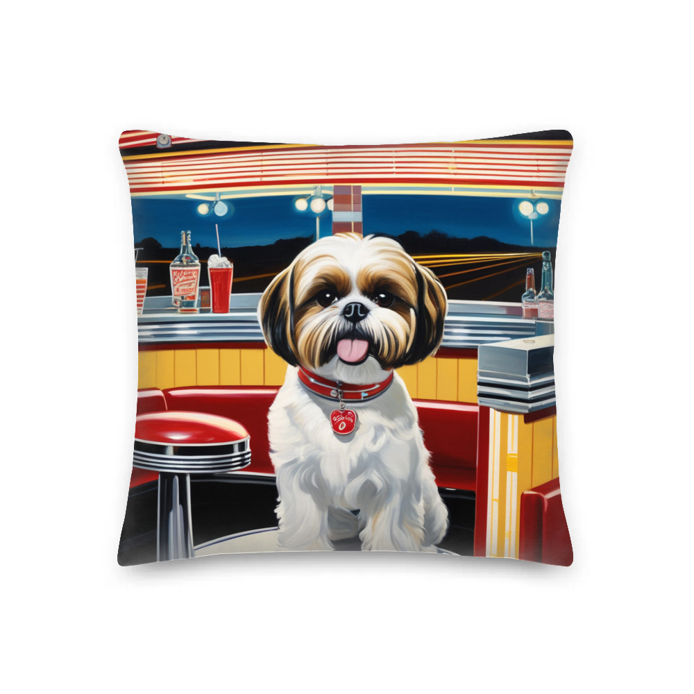 PugMug Custom Shih Tzu Premium Pillow