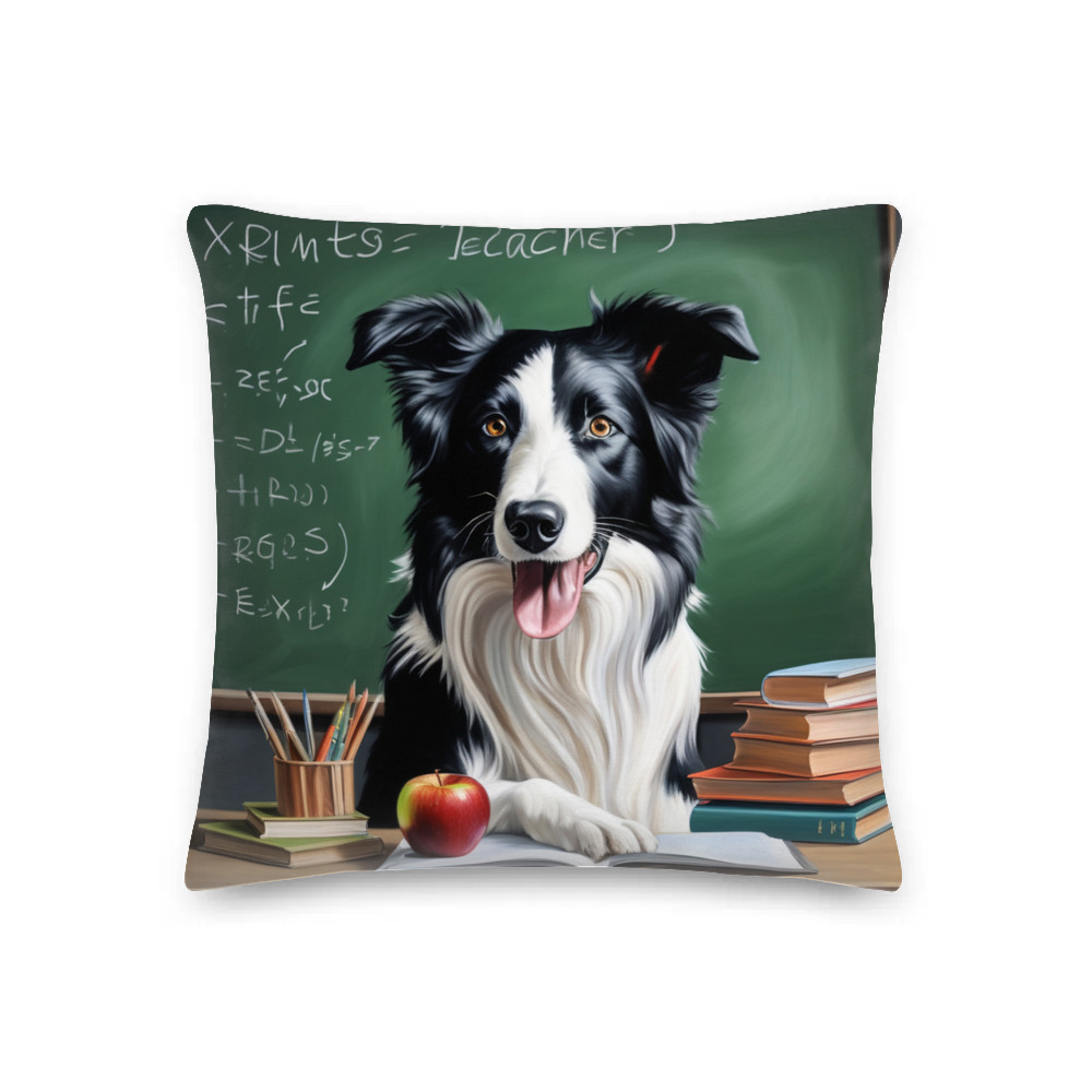 PugMug Custom Border Collie Premium Pillow